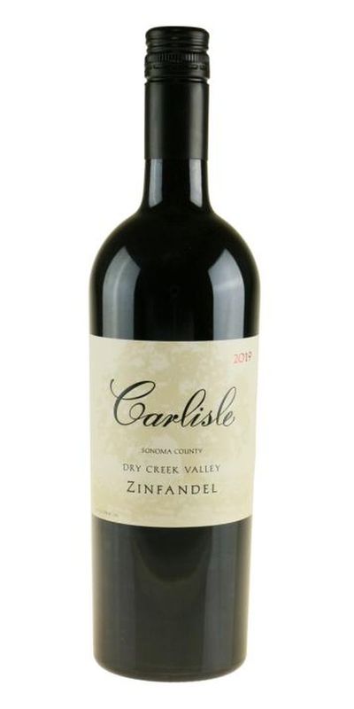 Carlisle Dry Creek valley Zinfandel 2019 wine bottle