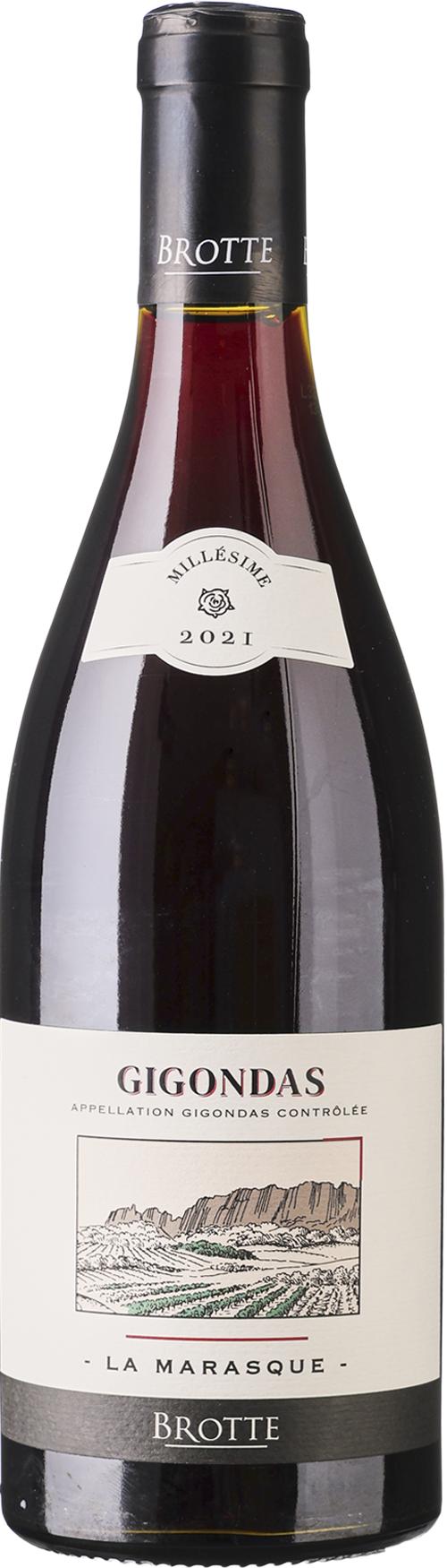 Brotte Gigondas wine bottle