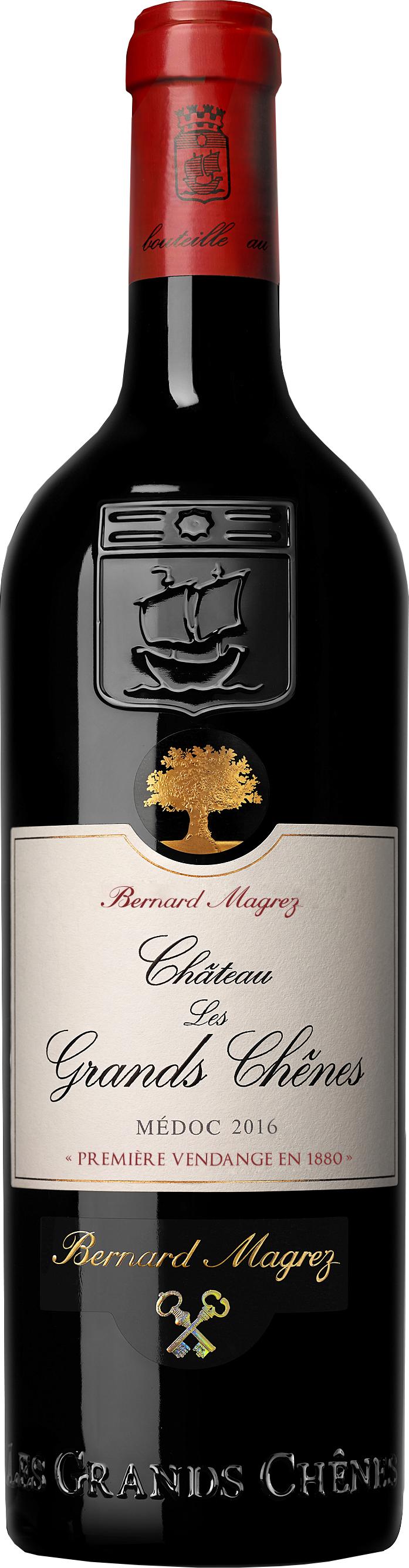 Château Les Grands Chênes Médoc 2016 wine bottle