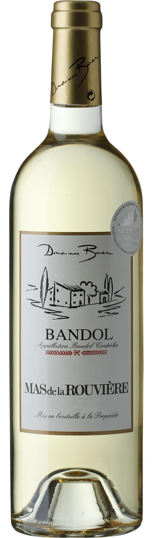 Domaines Bunan Mas de la Rouvière White AOP Bandol wine bottle