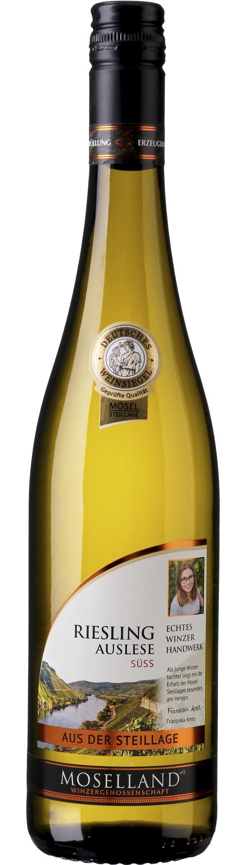 Moselland Riesling Auslese wine bottle