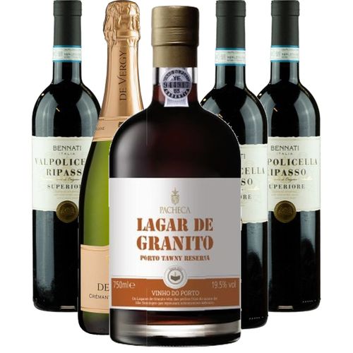 Smagekasse - Juleaften vinmenu wine bottle