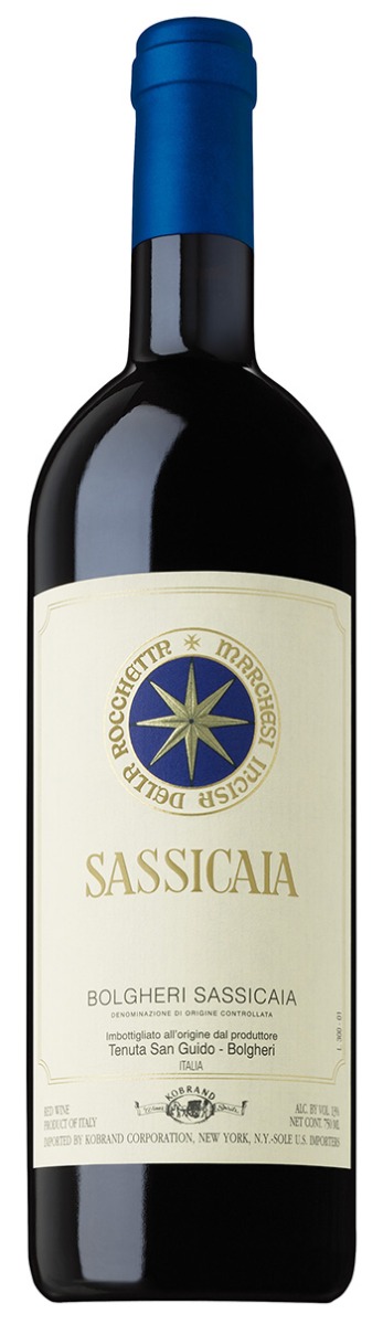 Tenuta San Guido Sassicaia Bolgheri DOC 2019 i trækasse wine bottle