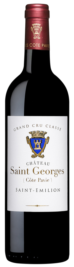 Chateau Saint Georges Côte Pavie St-Emilion Grand Cru 2020 i trækasse wine bottle