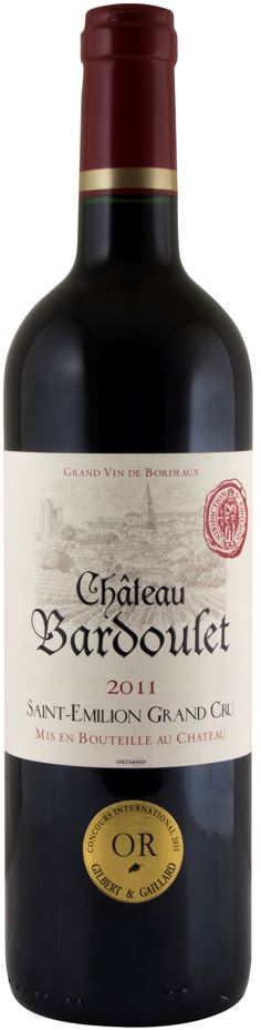 Château Bardoulet Saint-Émilion Grand Cru 2011 wine bottle