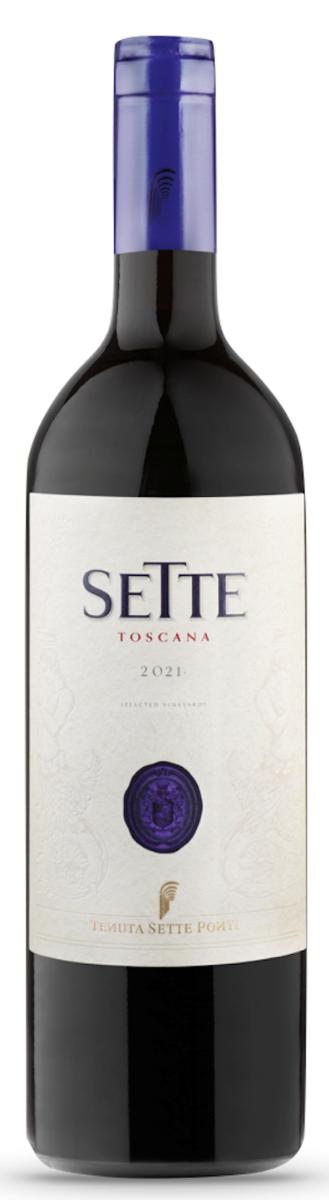 Tenuta Sette Ponti "Sette" Merlot Toscana Rosso IGT 2021 ØKO wine bottle