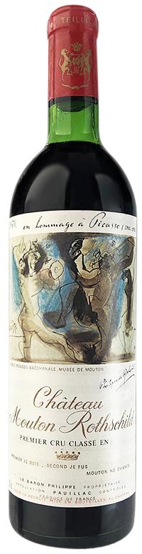 Château Mouton Rothschild - 1. Cru Classé - 3 liter 1973 wine bottle