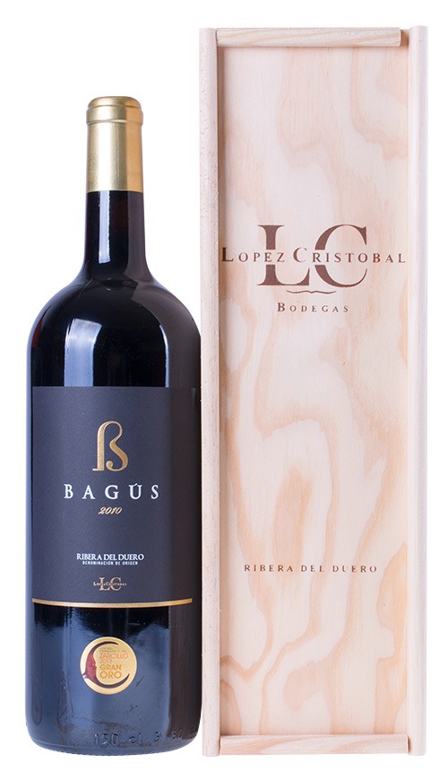 Lopez Cristobal Bagus Ribera del Duero 2018 Magnum i trækasse wine bottle