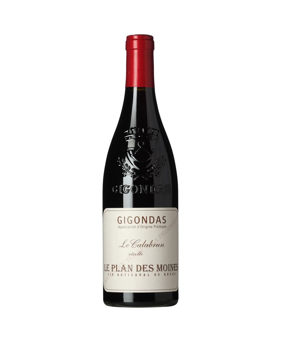 Le Plan Des Moines Gigondas A.O.P. Le Calabrun wine bottle