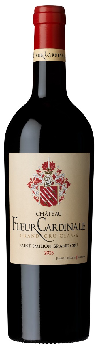 EN PRIMEUR Chateau Fleur Cardinale Saint-Emilion Grand Cru Classe 2023 i trækasse wine bottle