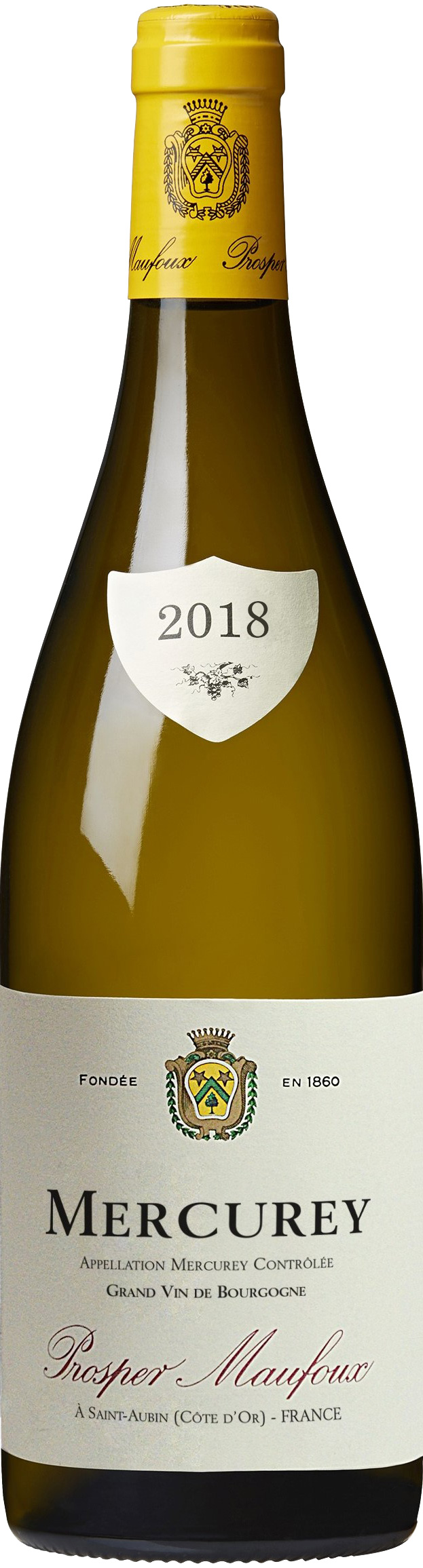 Prosper Maufoux Mercurey Blanc 2018 wine bottle