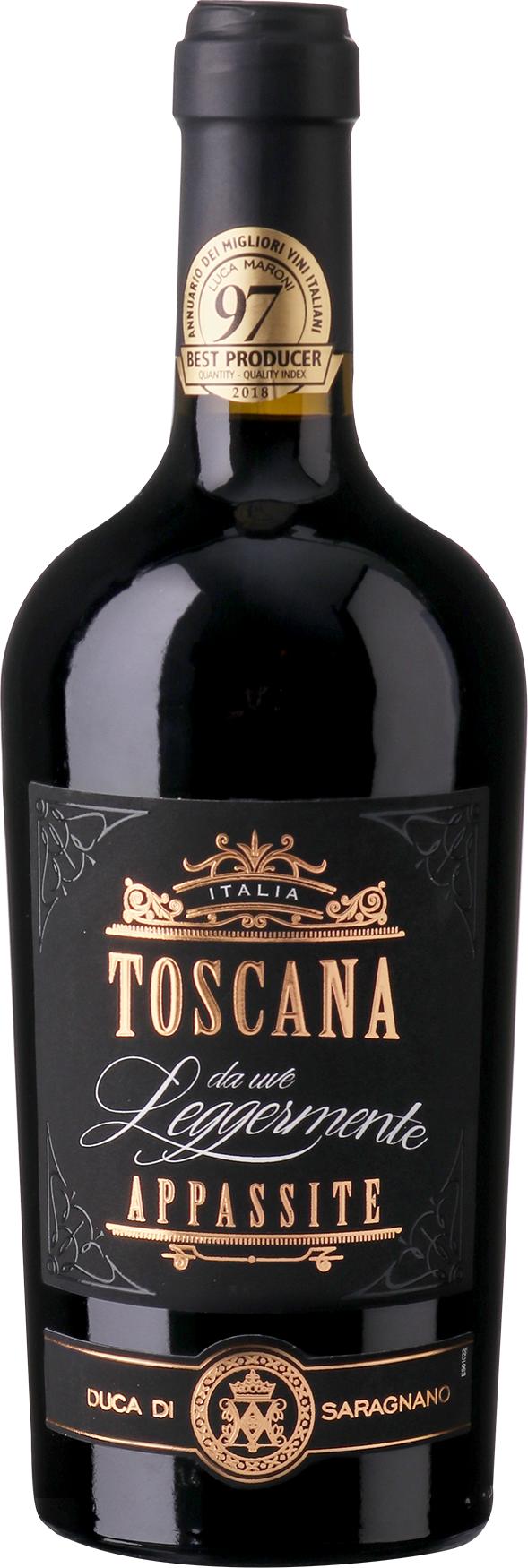 Toscana da Uve Leggermente Appasite IGT Duca di Sarangano wine bottle