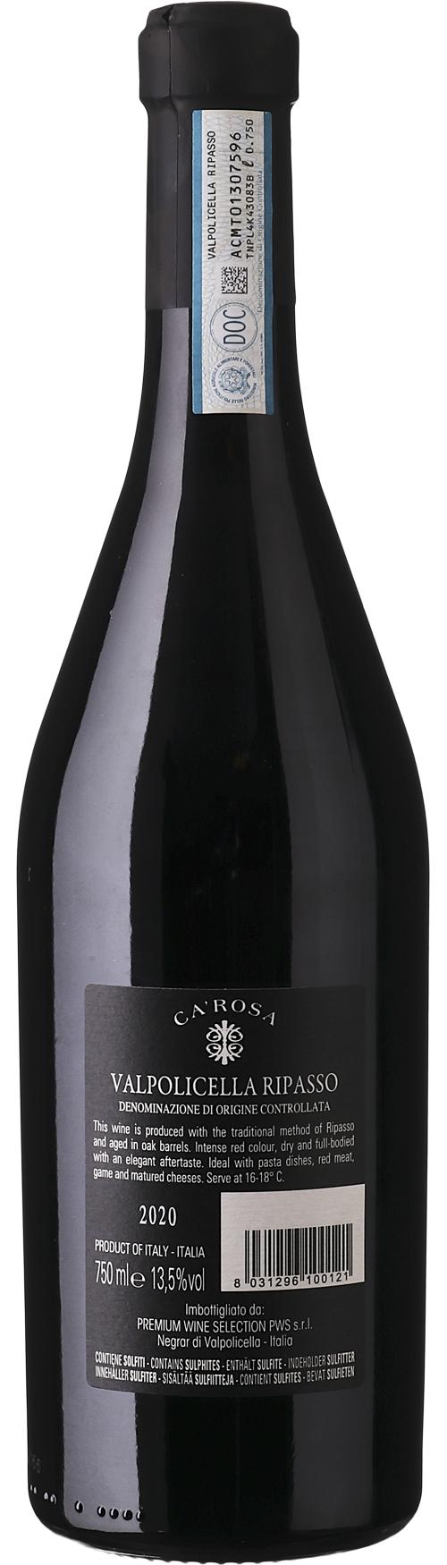 Ca Rosa Valpolicella Ripasso DOC wine bottle