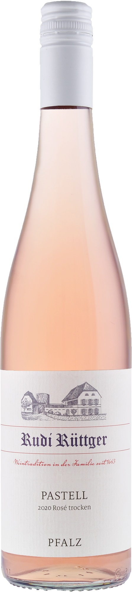 Rudi Rüttger Pastell Rosé trocken Pfalz 2020 wine bottle