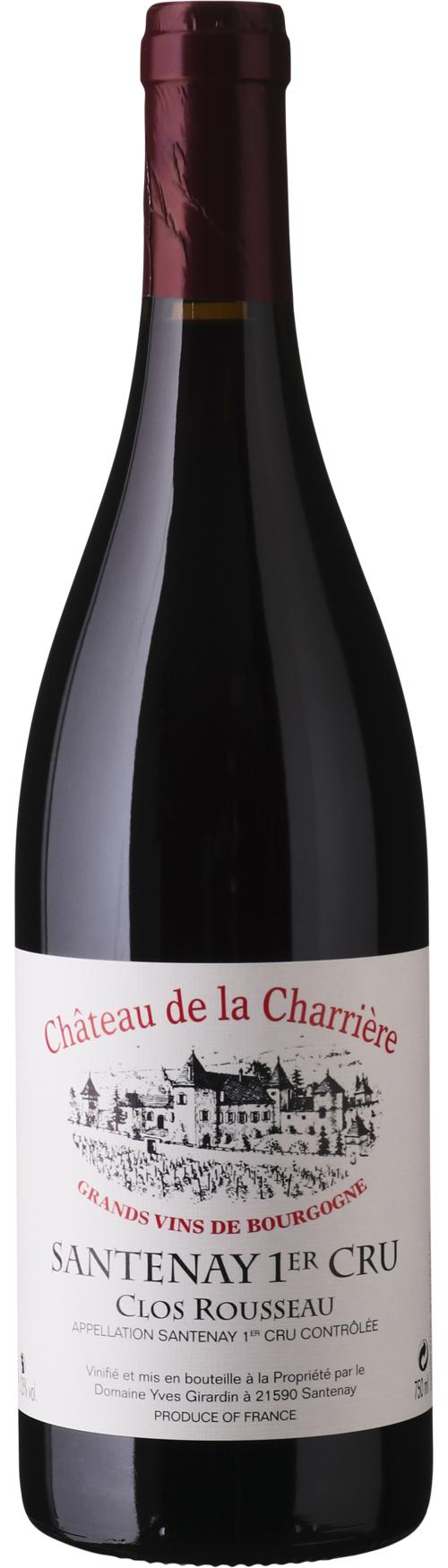 Château de la Charrière Santenay 1er Cru Clos Rousseau wine bottle