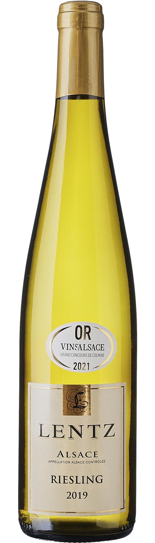 Lentz Riesling wine bottle