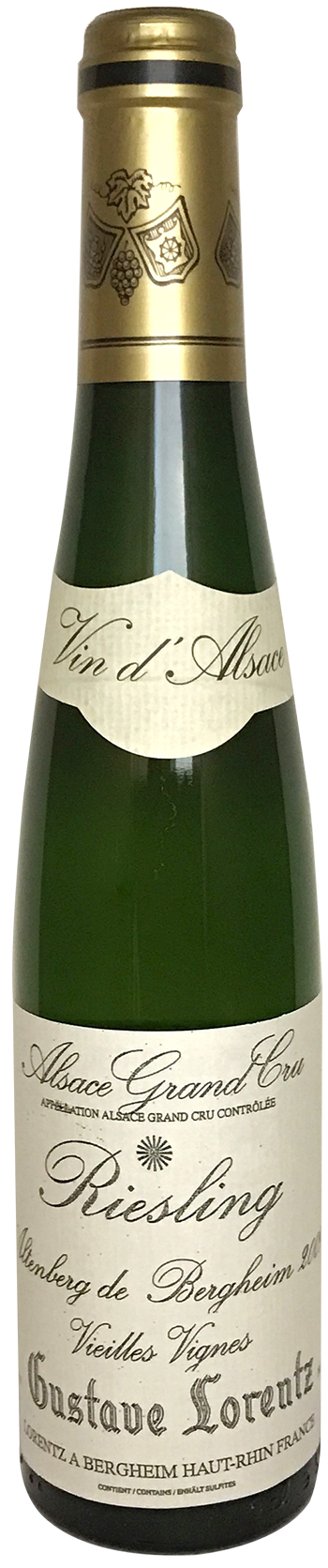 Gustave Lorentz Riesling G.C. Altenberg 2015 375 ml. wine bottle