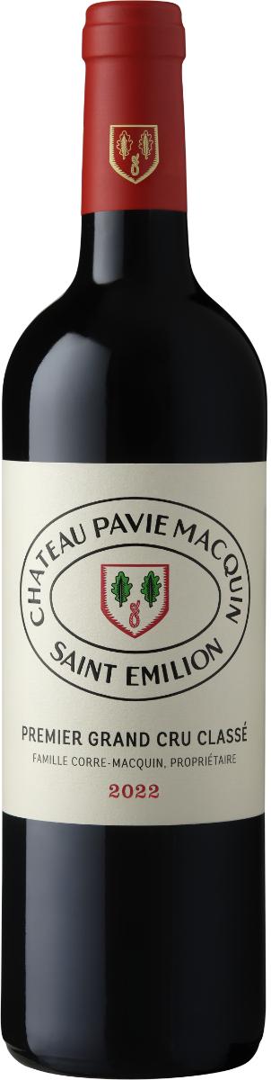 Chateau Pavie Macquin Saint-Emilion 1er Grand Cru Classe B 2022 i trækasse wine bottle