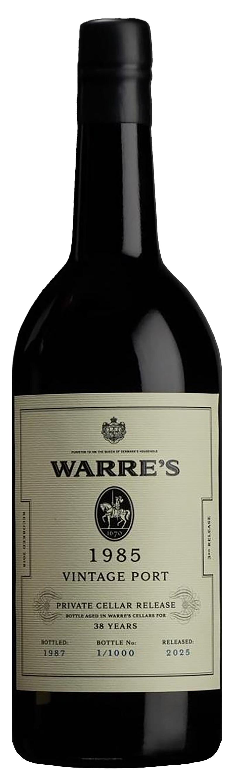 Vintage Port, Private Cellar Release 1985 wine bottle