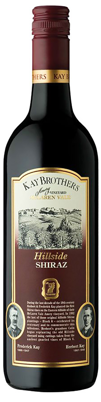 Kay Brothers, Hillside Shiraz, 2006, Amery Vineyards wine bottle