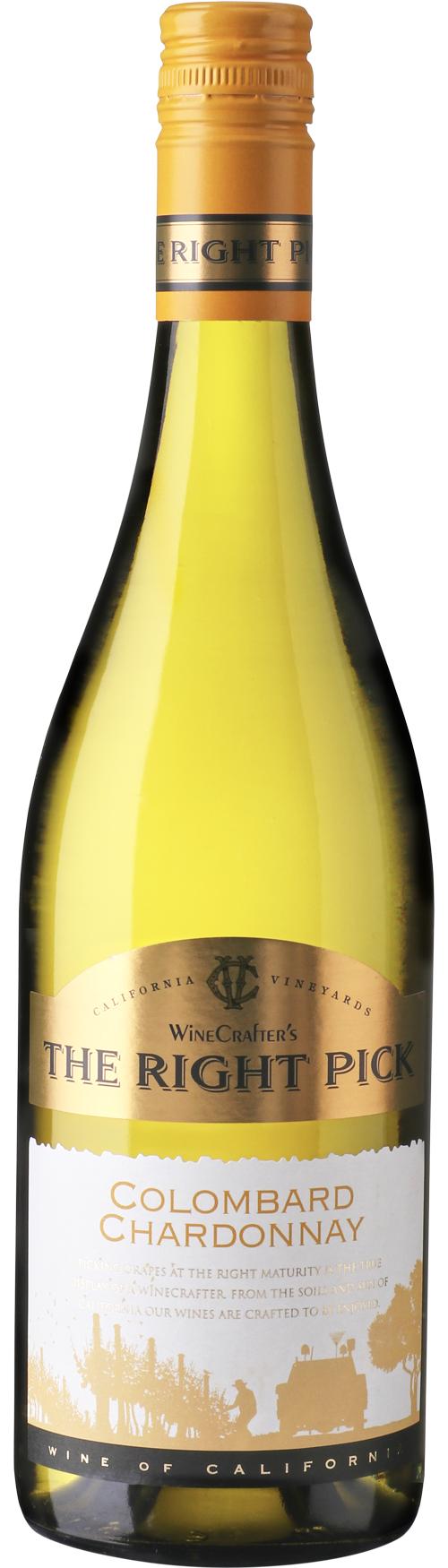 The Right Pick Colombard / Chardonnay wine bottle