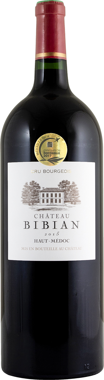 Chateau Bibian Haut-Médoc AOC MAGNUM 2015 wine bottle