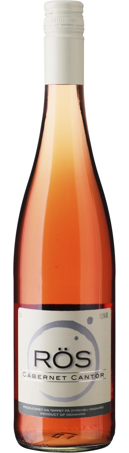 Dyrehøj Vingaard RÖS Cabernet Cantor Rosé wine bottle