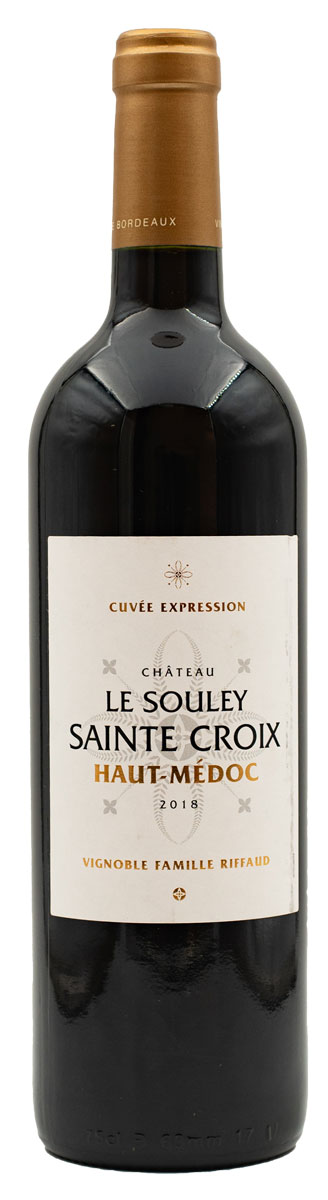 Chateau Souley-Sainte Croix Haut-Médoc Cuvée Expression 2018 wine bottle