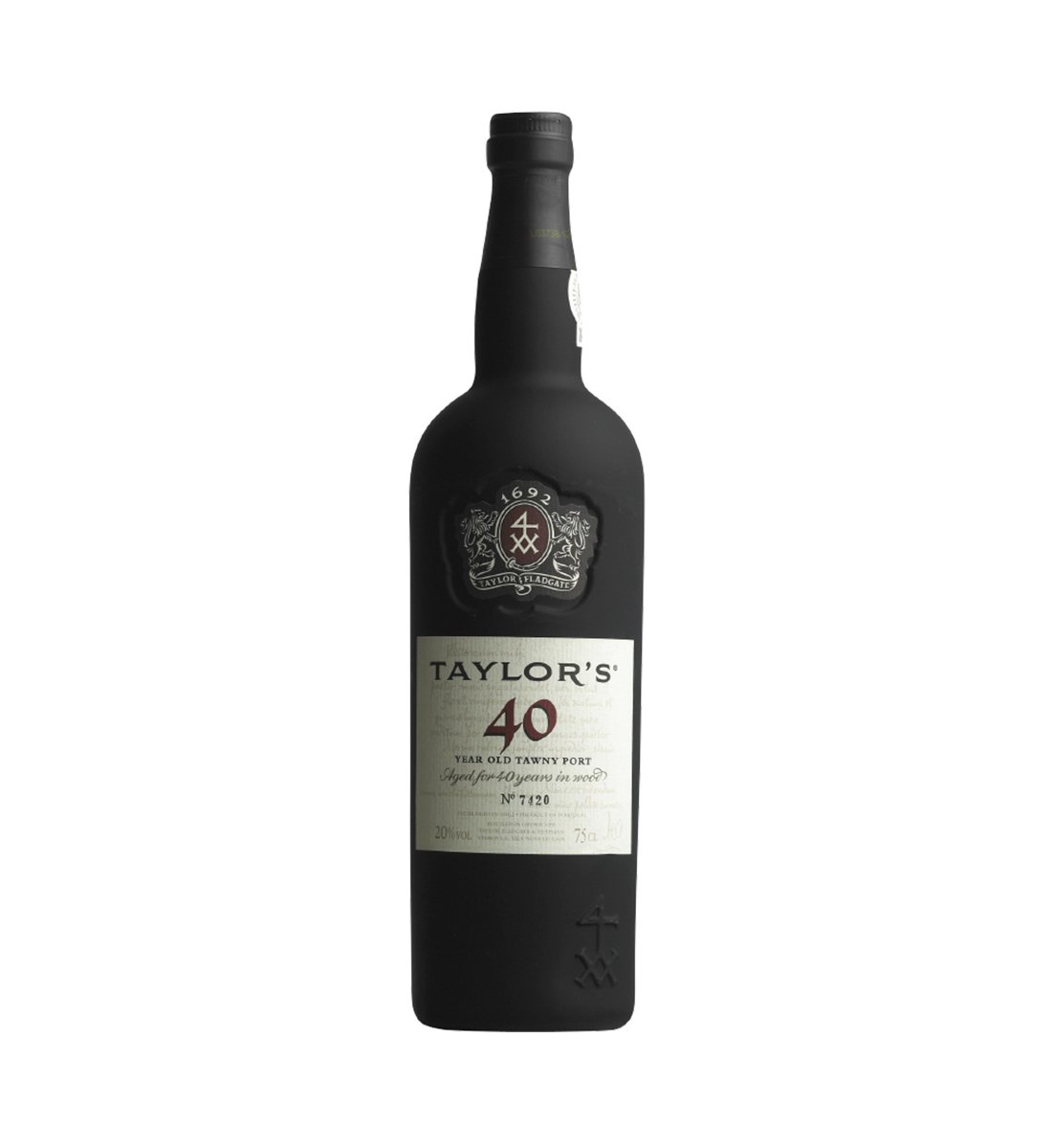 Taylor's 40 Year Old Tawny Port wine bottle