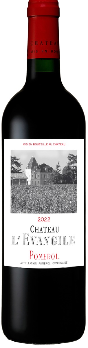Château L'Evangile Pomerol 2022 i trækasse wine bottle