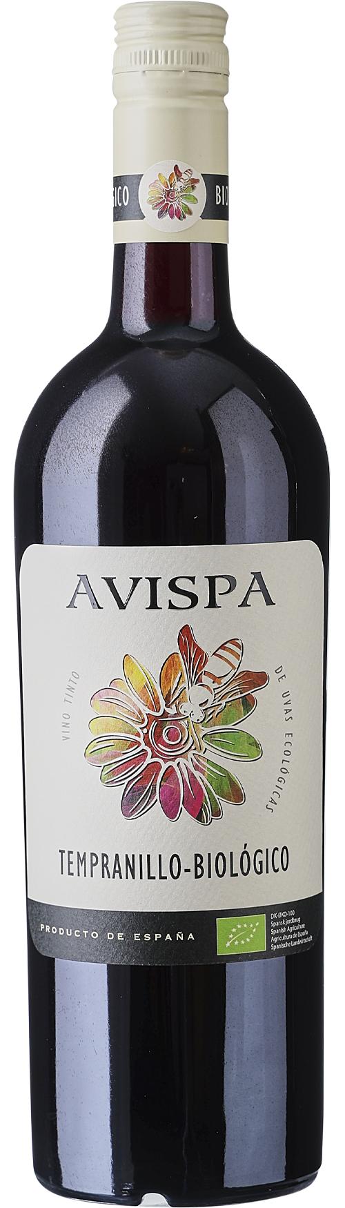 Avispa Tempranillo-Biológico wine bottle
