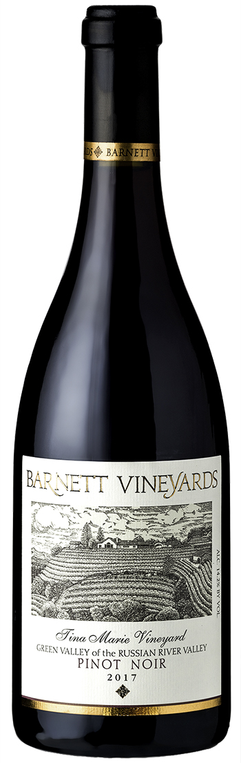 Barnett Vineyards Pinot Noir, Tina Marie Vineyard wine bottle