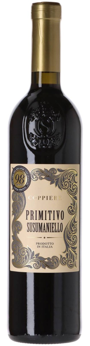 Coppiere Primitivo/Susumaniello Salento IGT 2023 wine bottle