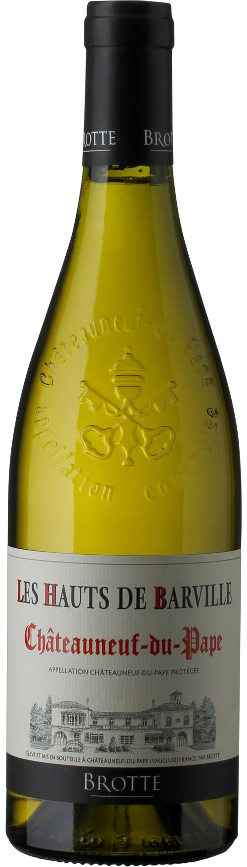 Brotte Les Hauts de Barville Châteauneuf-du-Pape Blanc wine bottle