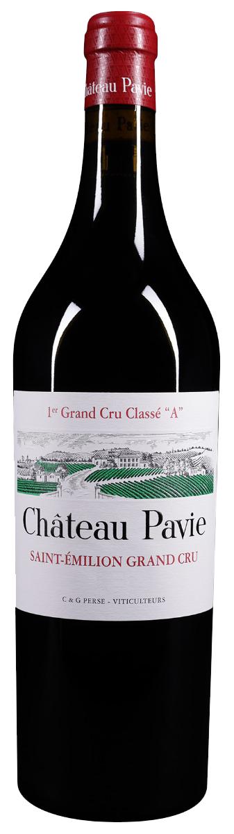 Château Pavie Saint-Emilion 1er Grand Cru Classe A 2017 i trækasse wine bottle