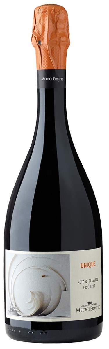 Medici Ermete Unique Metodo Classico Rosé Brut Vintage 2020 wine bottle