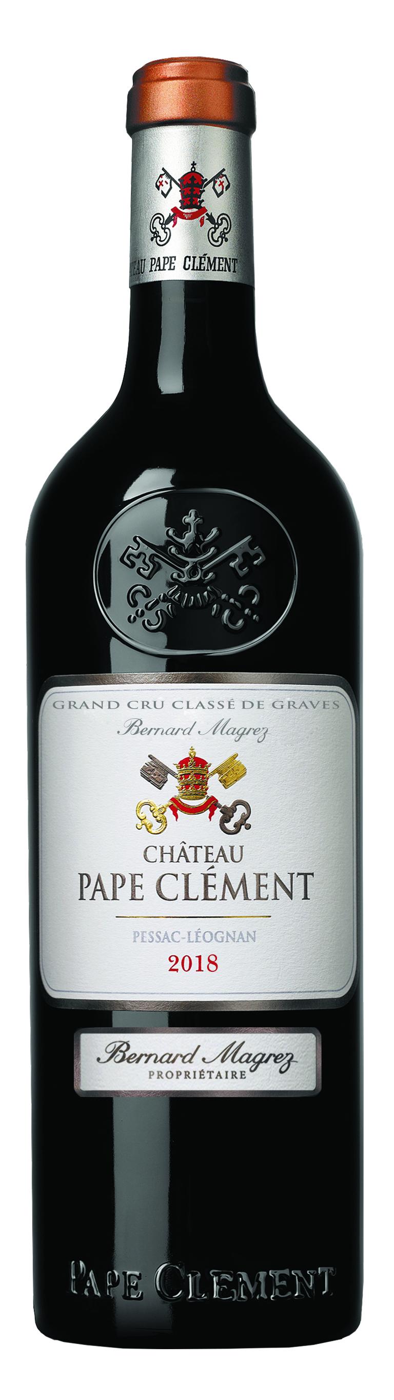 Chateau Pape Clement Pessac-Léognan Grand Cru Classé 2018 wine bottle