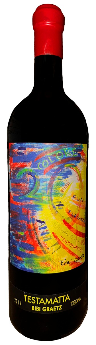 Bibi Graetz Testamatta IGT Toscana Rosso 2019 Db. Magnum i trækasse wine bottle