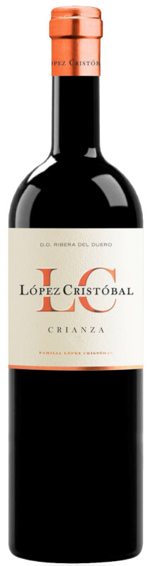 Lopez Cristobal Ribera del Duero Crianza 2018 i trækasse wine bottle