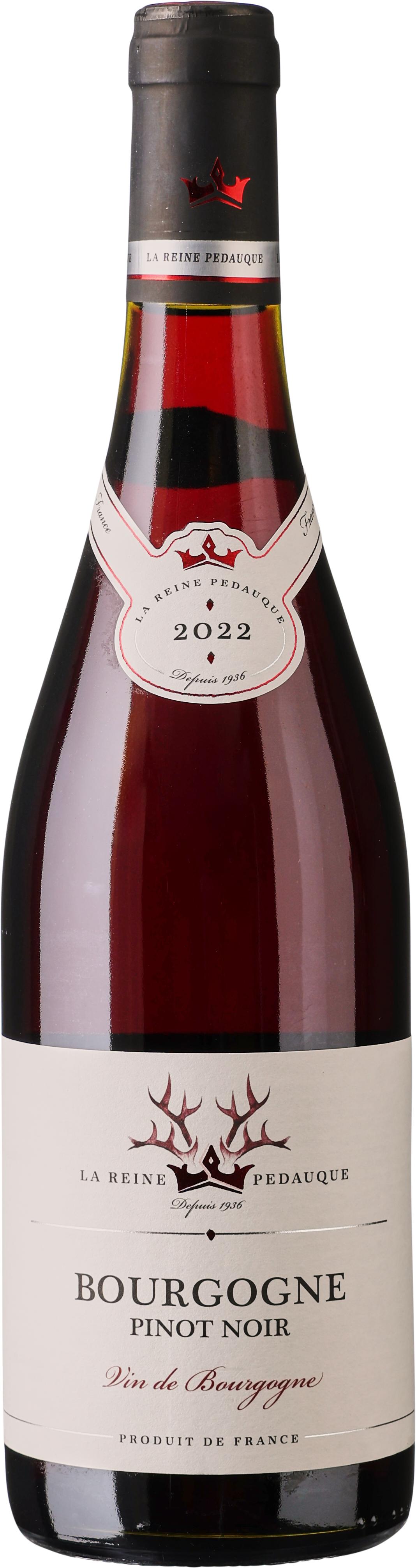 La Reine Pedauque Bourgogne AOP Pinot Noir wine bottle