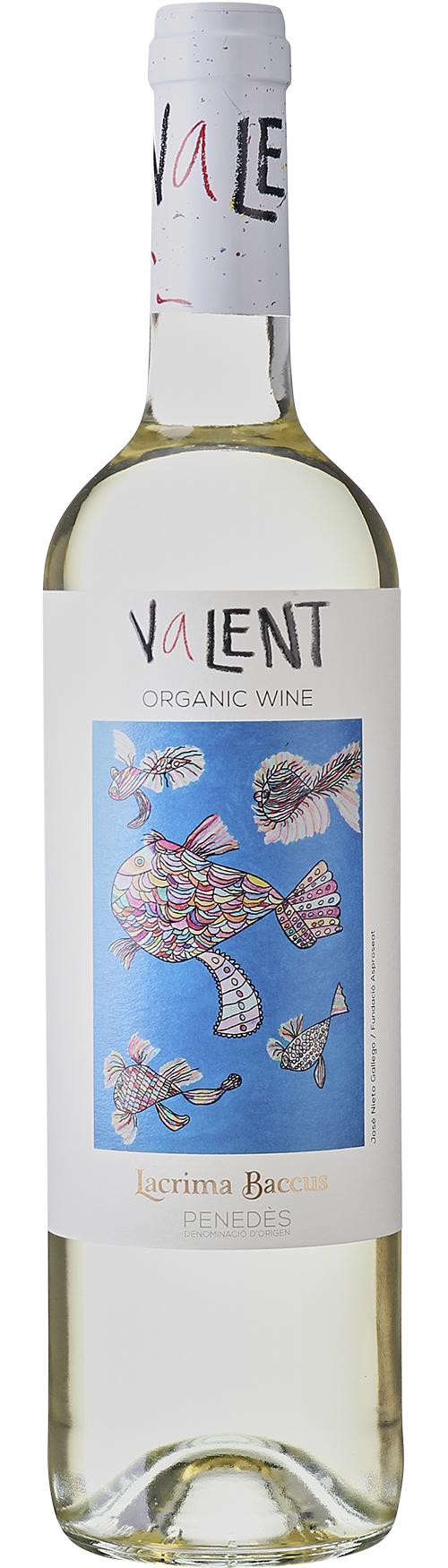 Lacrima Baccus Valent D.O. Penedès Blanco wine bottle
