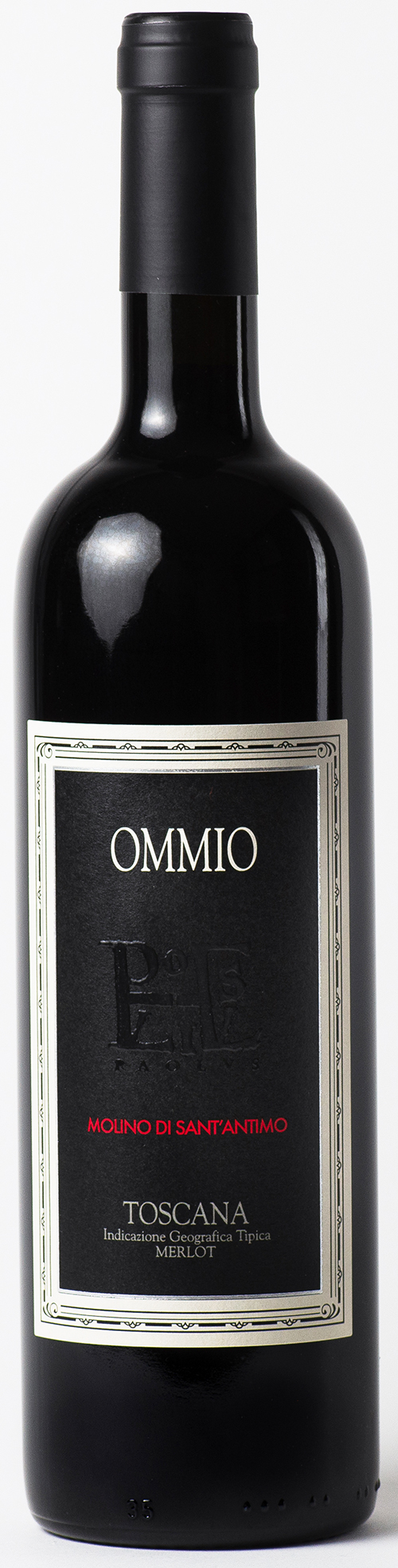 Ommio Merlot Molino di Sant'Antimo Toscana 2019 wine bottle