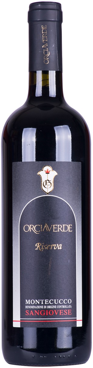 Orciaverde Montecucco Sangiovese Riserva DOCG 2018 ØKO wine bottle