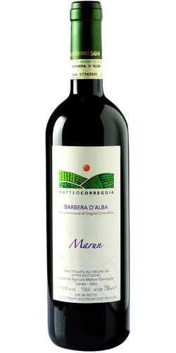 Matteo Correggia, Barbera d'Alba Marun 2020 wine bottle
