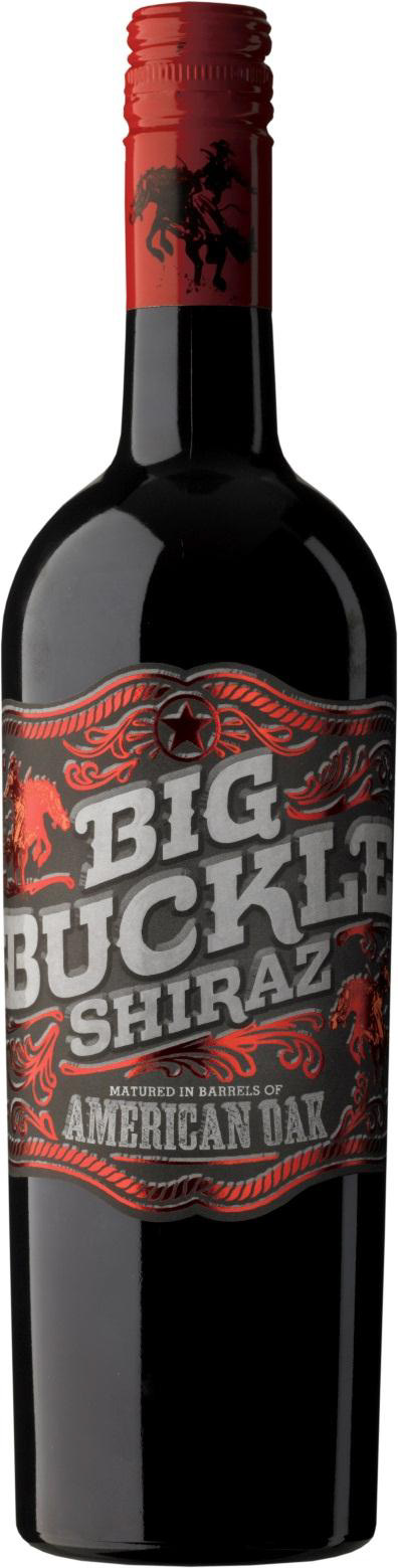 Big Buckle Shiraz wine bottle