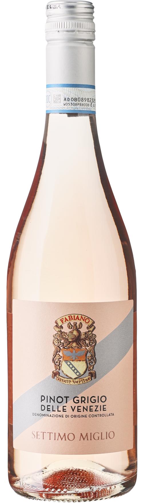 Fabiano Settimo Miglio DOC Pinot Grigio Rosé wine bottle