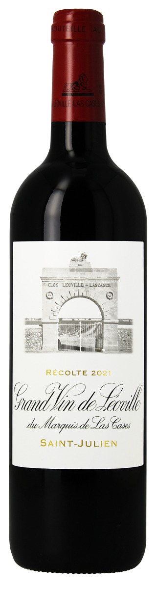 Chateau Léoville Las Cases 2. Cru Saint-Julien 2021 i trækasse wine bottle