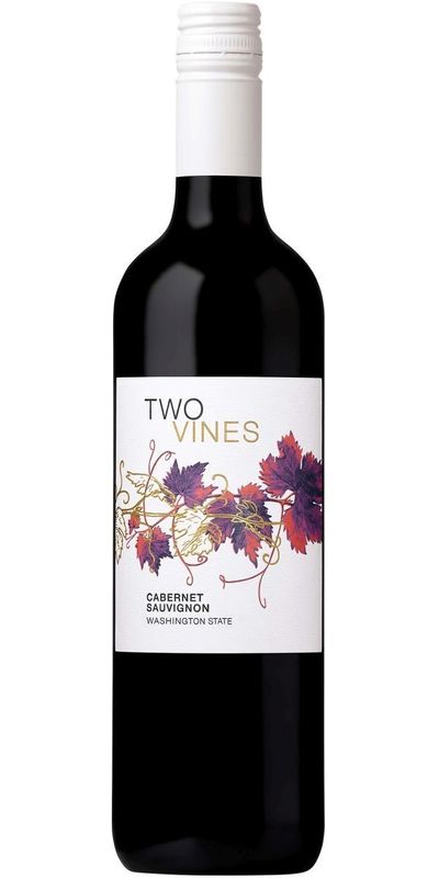 Columbia Crest, Two Vines Cabernet Sauvignon 2017 wine bottle