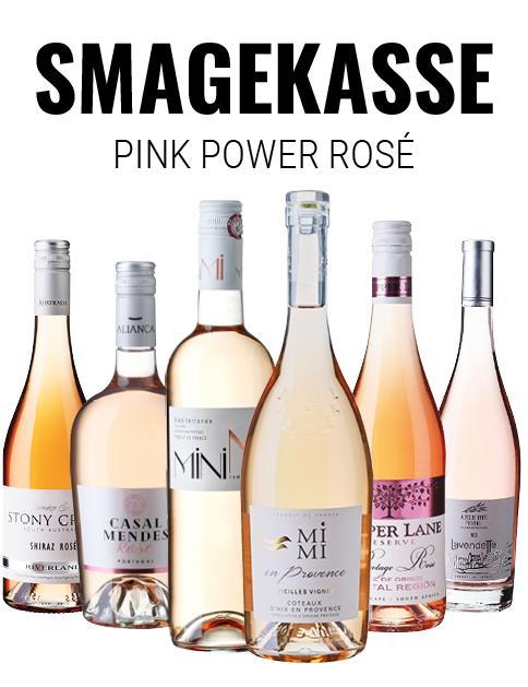 Pink Power Rosé smagekasse 6 flasker wine bottle