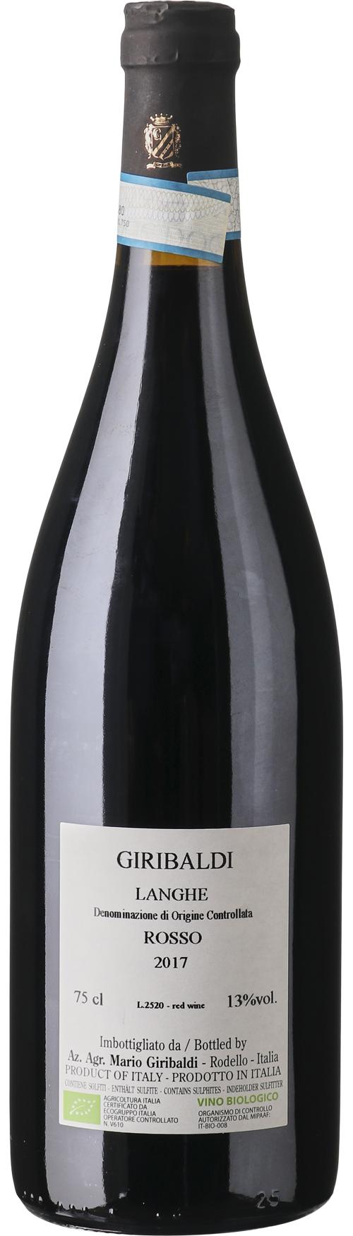 Azienda Agricola Mario Giribaldi Langhe Rosso DOC økologisk wine bottle